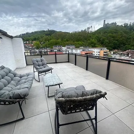 Lit Living - Luxury Penthouse - Box Spring - Best View Weinheim